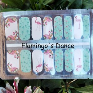 Flamingo's Dance Nail Wraps