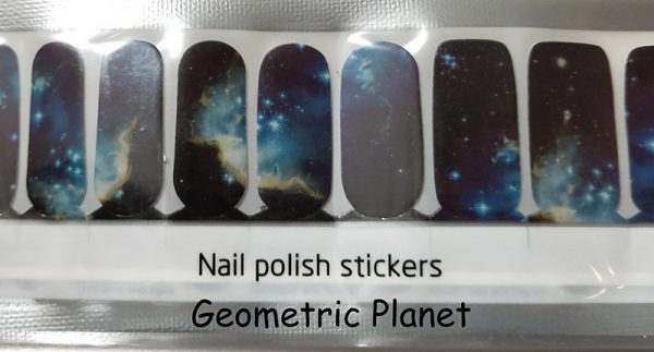 Geometric Planet Nail Wraps