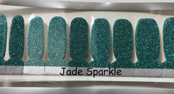 Jade Sparkle Nail Wraps