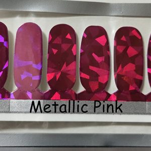 Metallic Pink Nail Wraps