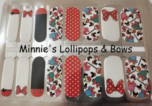 Minnie's Lollipops & Bows Nail Wraps