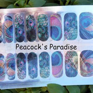 Peacock's Paradise Nail Wraps