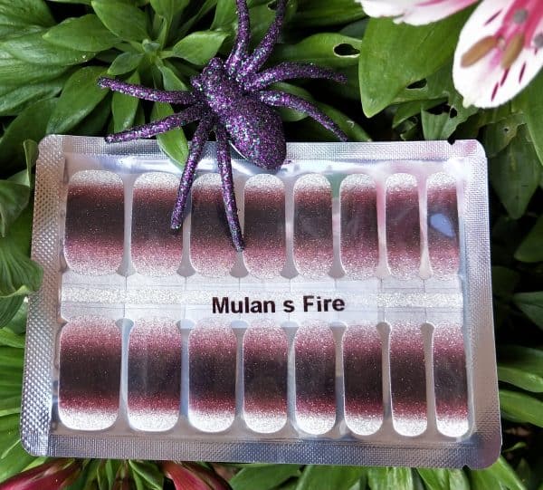 Mulan's fire nail wraps