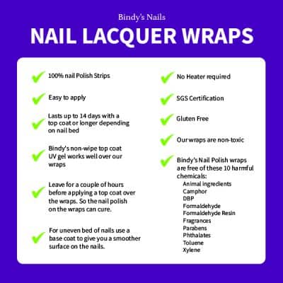 Nail wrap specifications