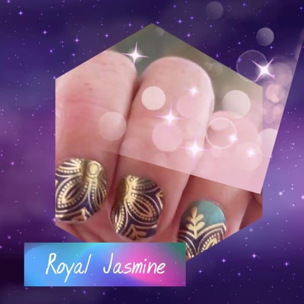 Royal jasmine nail wraps