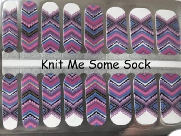 Knit me some socks nail wraps