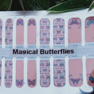 Magical butterflies nail wraps