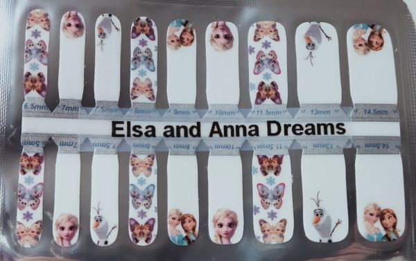 Bindy's Nails Elsa & Anna Nail Polish Wrap