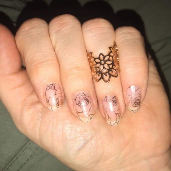 Bindy's Nails Becky's Rose Gold Roses
