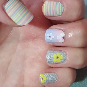 Bindy's Nails Colour Me Some Sparkles with Flowers