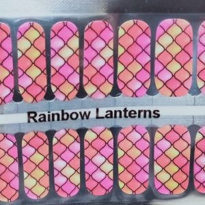Bindy's Rainbow Lanterns Nail Polish Wrap