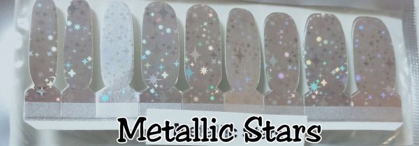 Bindy's Metallic Stars Nail Polish Wraps