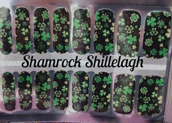 Bindy's Nails Shamrock Shillelagh Nail Polish Wrap