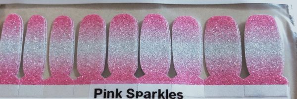 Bindy's Pink Sparkle Nail Polish Wrap