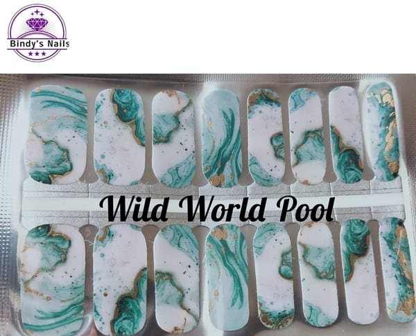 Bindy's Wild World Pool Nail Polish Wrap