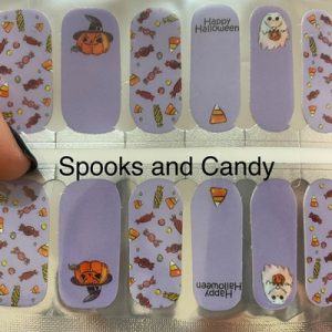 Bindy's Spooks and Candy Nail Polish Wrap