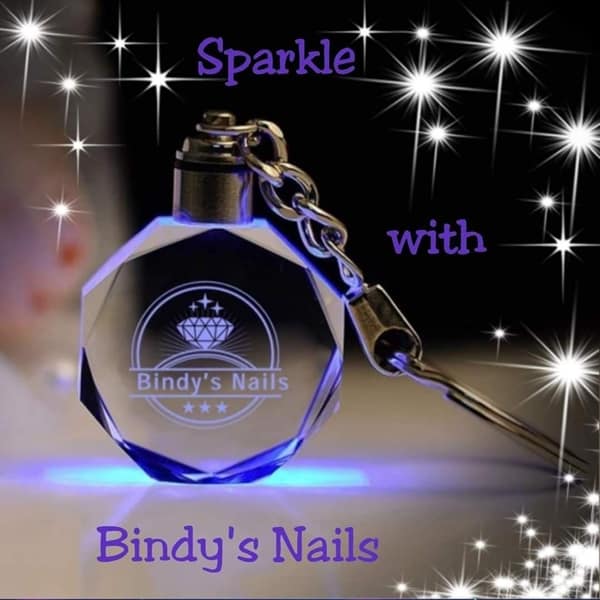 Sparkle with Bindys' Nails Keyring