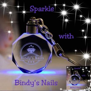 Sparkle with Bindy's Nails Keyring