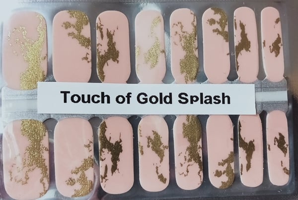 Bindy's Touch Of Gold Splash Nail Polish Wrap