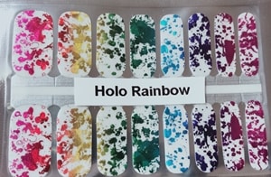 Bindy's Holo Rainbow Nail Polish Wrap