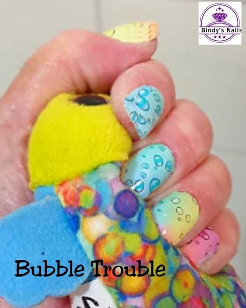 Bindy's Bubble Trouble Nail Polish Wrap