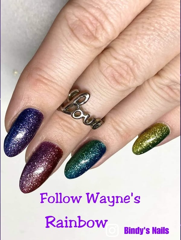 Bindy's Follow Wayne's Rainbow Nail Polish Wrap