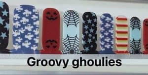 Bindy's Groovy Ghoulies Toe Nail Wrap