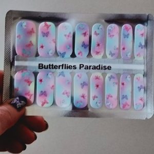 Bindy's Butterflies Paradise Nail Polish Wrap
