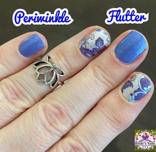 Bindy's Perwinkle Flutter Nail Polish Wrap