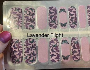 Bindy's Lavender Flight Nail Polish Wrap
