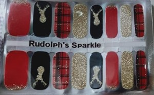Bindy's Rudolph's Sparkle Nail Polish Wrap