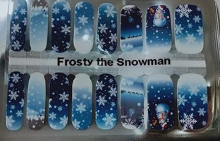 Bindy's Frosty the Snowman Nail Polish Wrap
