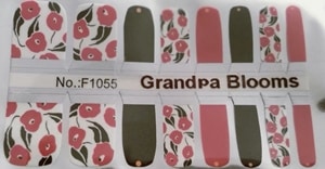 Bindy's Grandpa Blooms Nail Polish Wrap