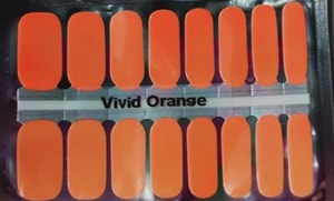 Bindy's Vivid Orange Nail Polish Wrap