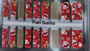 Bindy's Fun Santa Nail Polish Wrap