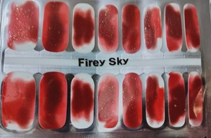 Bindy's Fiery Sky Nail Polish Wrap