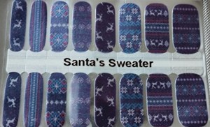 Bindy's Santa Sweater Nail Polish Wrap