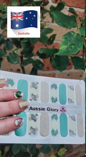 Bindy's Aussie Glory Nail Polish Wrap