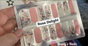 Bindy's Rose Delight Nail Polish Wrap