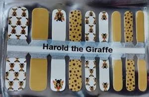 Bindy's Harold the Giraffe Nail Polish Wrap