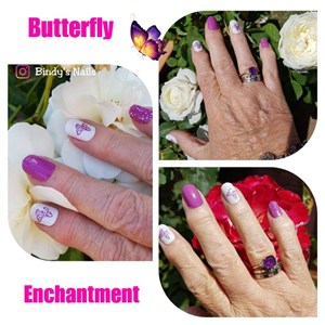 Bindys Butterfly Enchantment Nail Polish Wrap