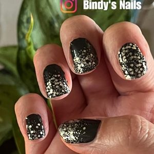 Bindy's Midnight Sparkle Nail Polish Wrap
