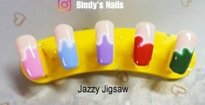Bindy's Jazzy Jigsaw Nail Polish Wrap
