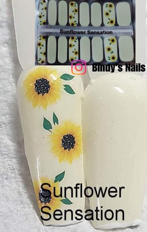 Bindy's Sunflower Sensation Nail Polish Wrap