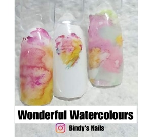 Bindy's Wonderful Watercolours Nail Polish Wrap