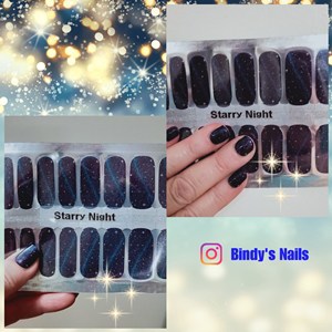 Bindy's Starry Night Nail Polish Wrap