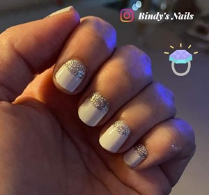 Bindy's Silver Diamante Tips Nail Polish Wrap