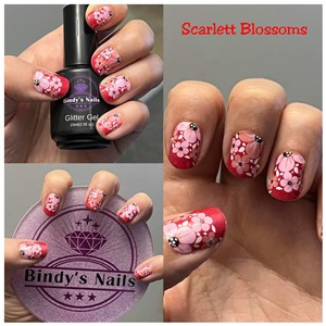 Bindy's Scarlett Blossoms Nail Polish Wrap