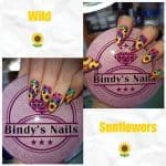 Bindy's Wild Sunflowers Nail Polish Wrap