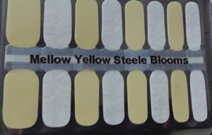 Bindy's Mellow Yellow Steele Blooms Nail Polish Wrap